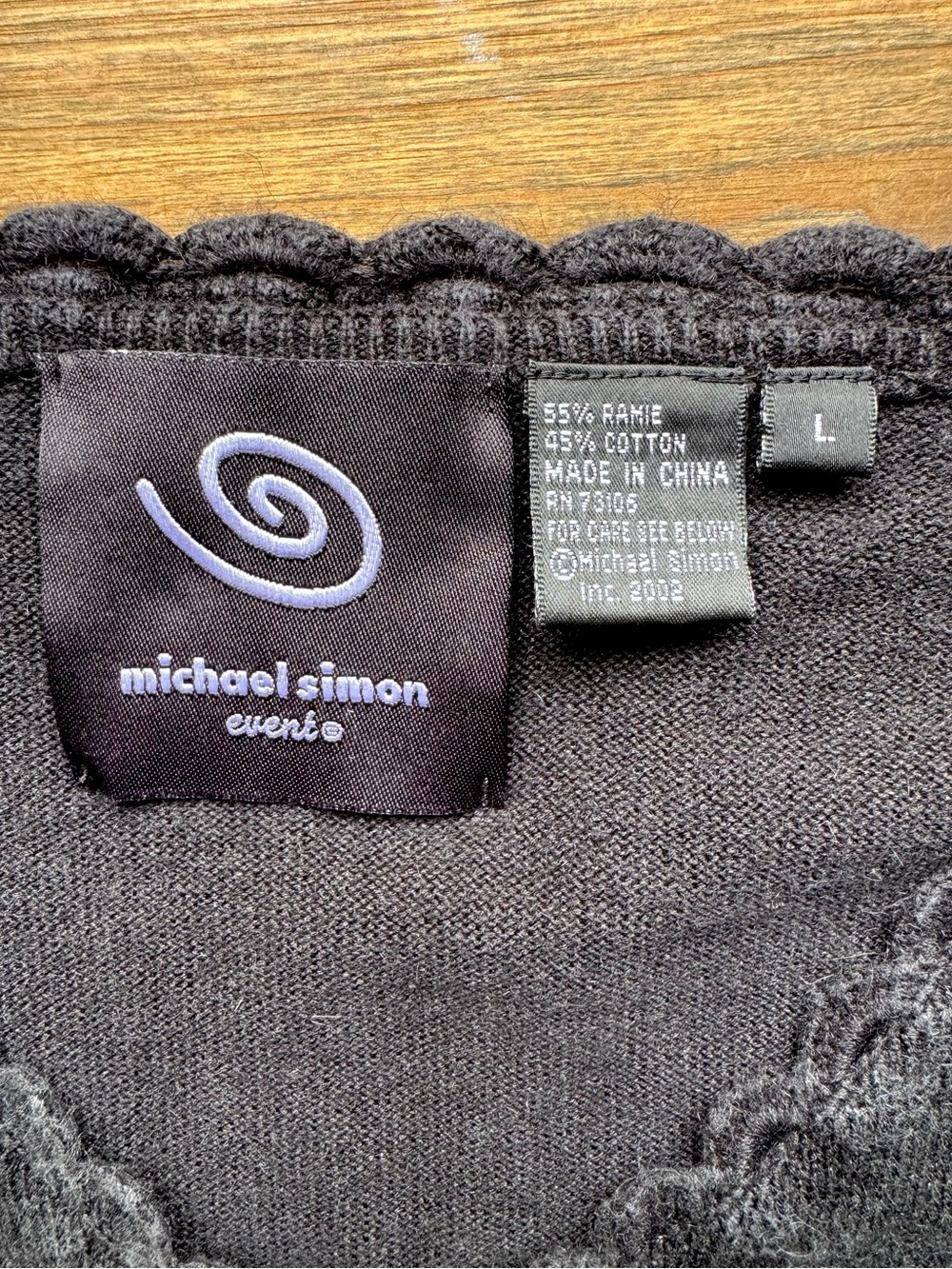 Vintage Michael Simon Pumpkin Sweater L - Picture 4 of 4